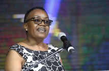 Dr Gontle Moleele, Chairperson PV Committee giving closing remarks